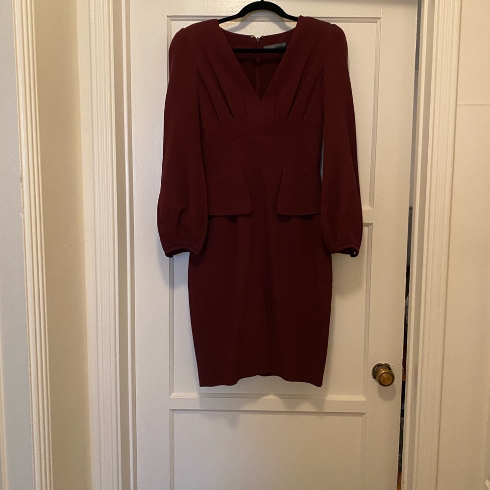 Alexander McQueen burgundy Cocktail dress